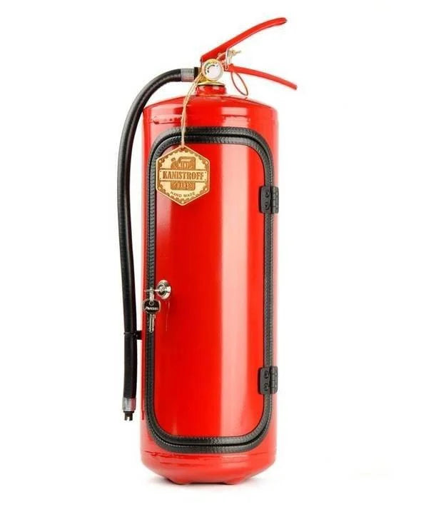 Geheime Drankopslag Brandblussercapsule Metaal Rood Zwart Mancave Bar