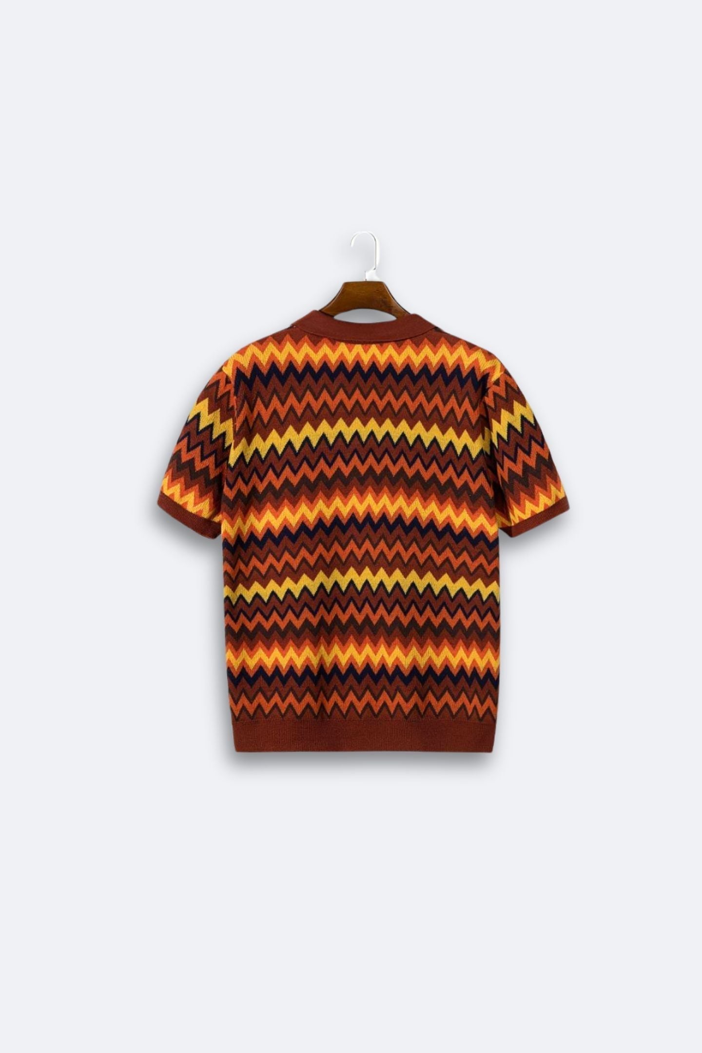 Retro Trui Zigzag Patroon Vintage Look