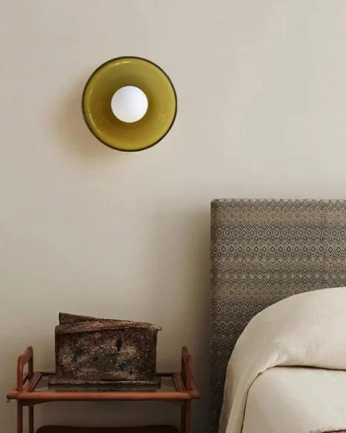 Moderne ronde plafondlamp van glas en ijzer – minimalistische designlamp voor woonkamer en slaapkamer met warme lichtkleur