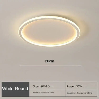 Ronde Plafondlamp Scandinavisch Design Goud Zwart Wit 20-50cm LED Dimbaar Metaal Glas Woonkamer Slaapkamer Eetkamer