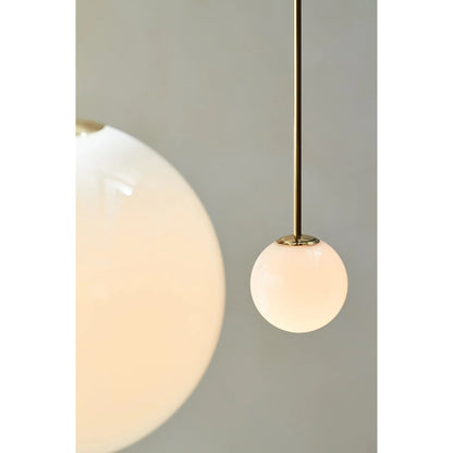 Hanglamp Messing Melkglas Plafond Minimalistisch Modern Scandinavisch Hal Eettafel Nachtkastje