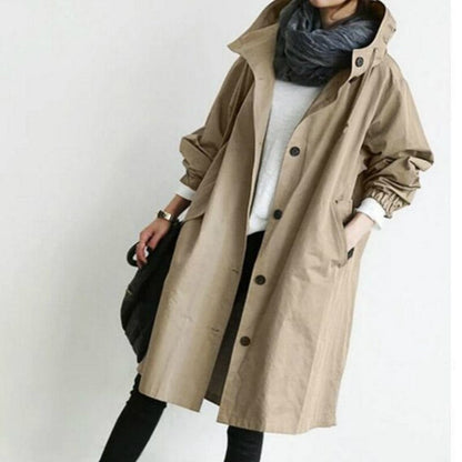 Lange Trenchcoat Mode Jurk