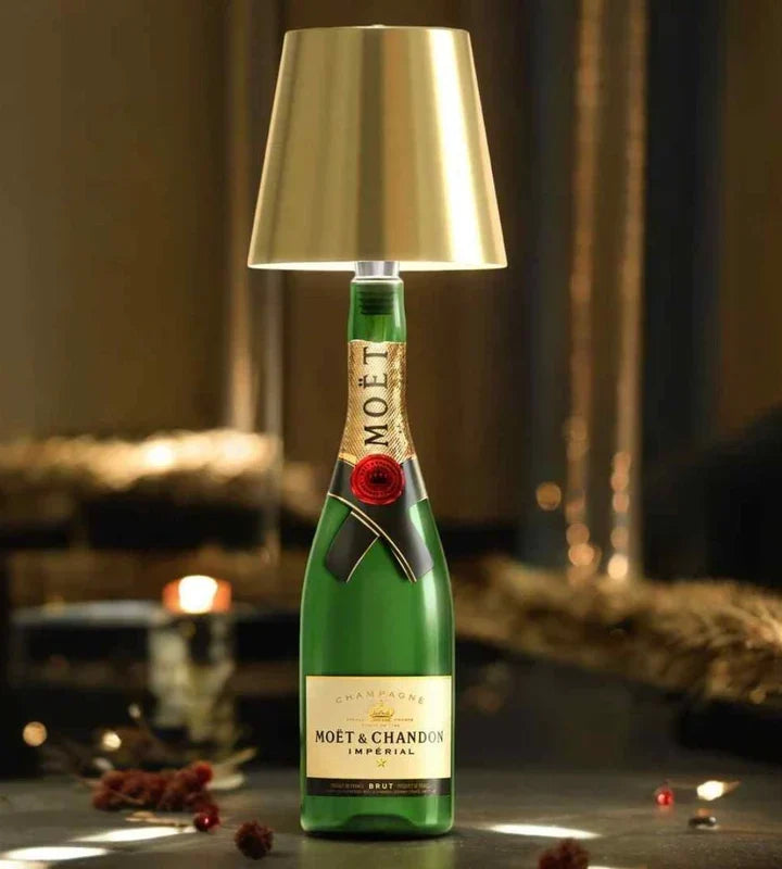 Draadloze Flessenlamp Warmwit LED Tafellamp Oplaadbaar USB Sfeerverlichting Decoratief Nachtlampje Romantisch