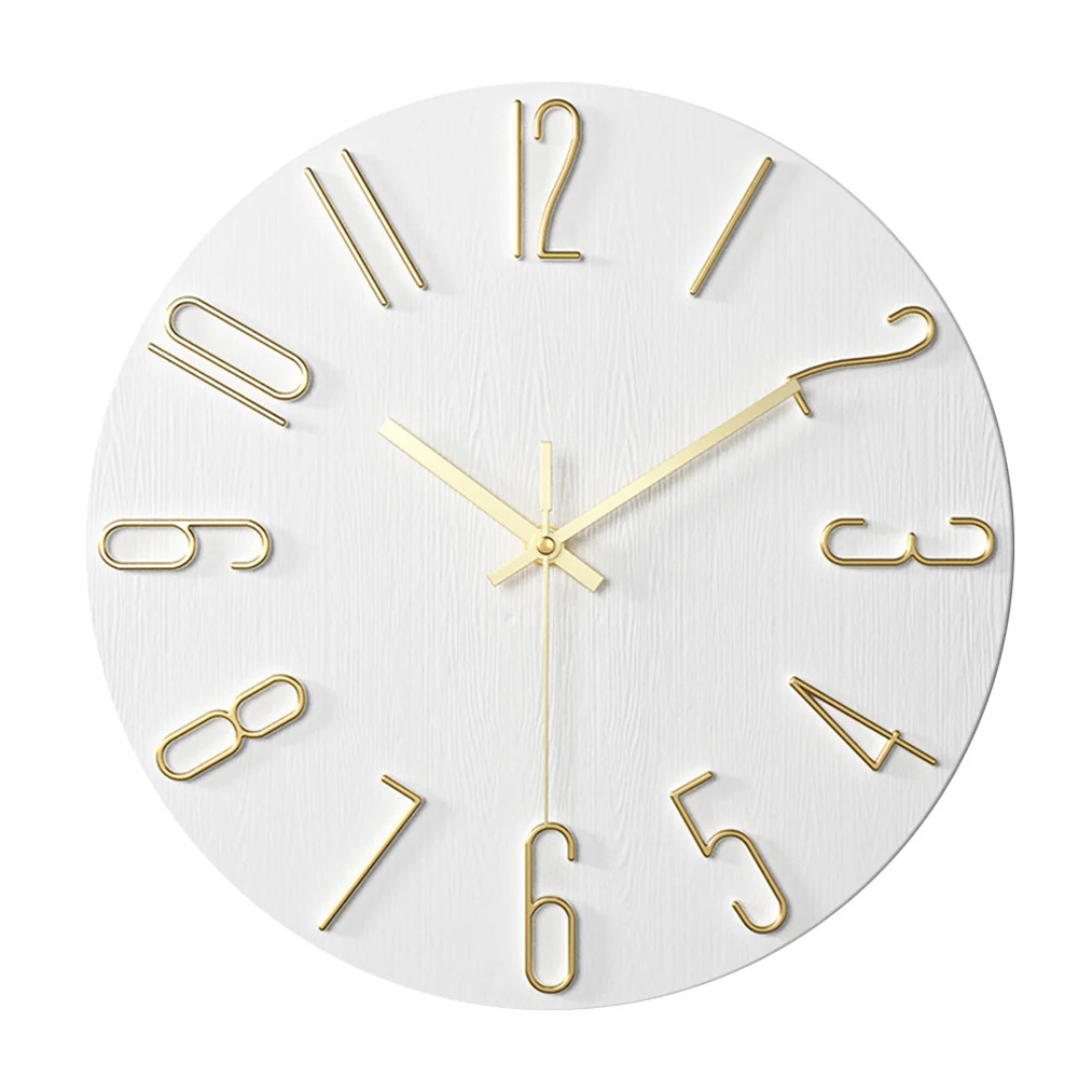 Wandklok Modern Stil Quartz 30cm Kunststof Woonkamer Minimalistisch