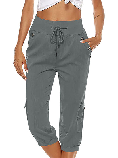 Dames Joggingbroek Elastisch Met Zakken Comfortabele Pasvorm
