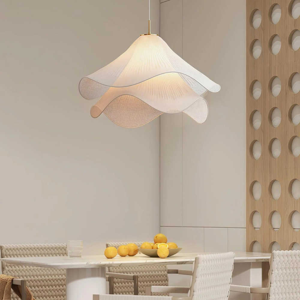 Hanglamp Japandi Stof Rond Scandinavisch Design E27 40-80cm Warm Licht