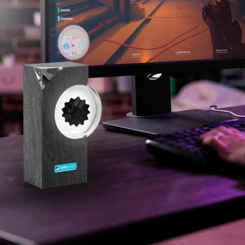 Ferrofluid Muziekvisualizer met LED-verlichting | Magnetische Vloeistof Kunstinstallatie | USB-aangedreven Sculptuur
