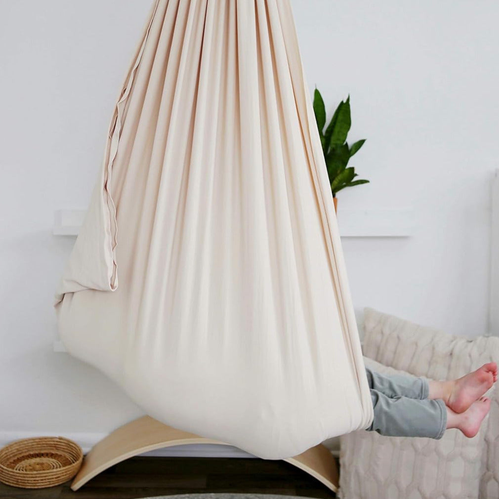 Kinderhangmat van Biologisch Katoen 100% – Therapeutisch Schommelcocon voor Ontwikkeling & Rust
