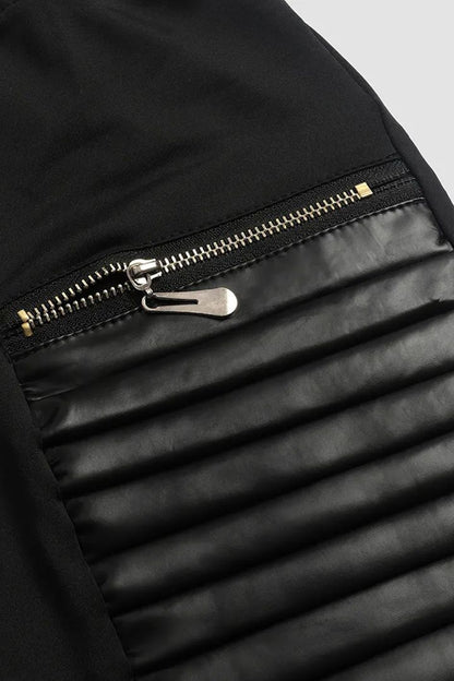 Leren Broek Met Rits Sluiting