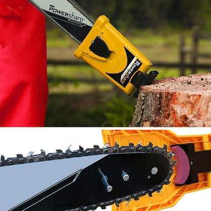 Universele Kettingzaag Slijper Slijpapparaat Handgereedschap Draagbaar Geel Metaal Nylon 21cm Professioneel