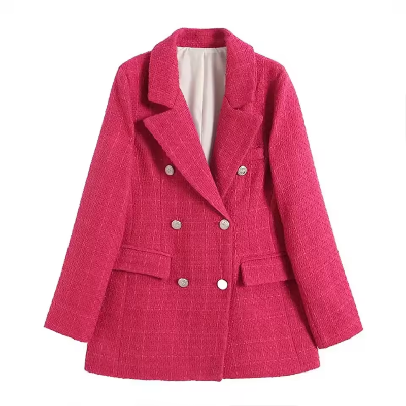 Dames Blazer Elegant met Reverskraag en Knopen