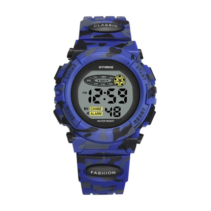 Digitaal Kinderhorloge Waterdicht & Stoßvastig – Datum Alarm Stopwatch Functie – Leerzame Sportuhr met Verlichting – PU Siliconen Band Jongens Meisjes 6-15 Jaar