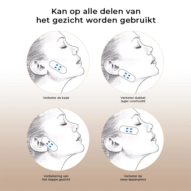 Onzichtbare Face Lift Tape 40 Stuks – Huidvriendelijke Gezichtslifting Strips Anti-Rimpel Huidversteviging V-Vorm Contouring voor Natuurlijke Lift