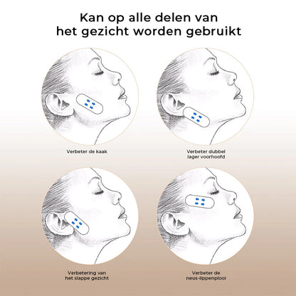 Onzichtbare Face Lift Tape 40 Stuks – Huidvriendelijke Gezichtslifting Strips Anti-Rimpel Huidversteviging V-Vorm Contouring voor Natuurlijke Lift