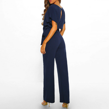 Zwarte Jumpsuit Vrouw Elegante Avondkleding Katoen Jurk