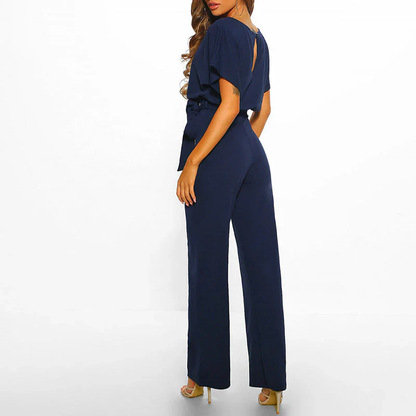 Laravie Jumpsuit Wijd Met Ceintuur Zomerjurk