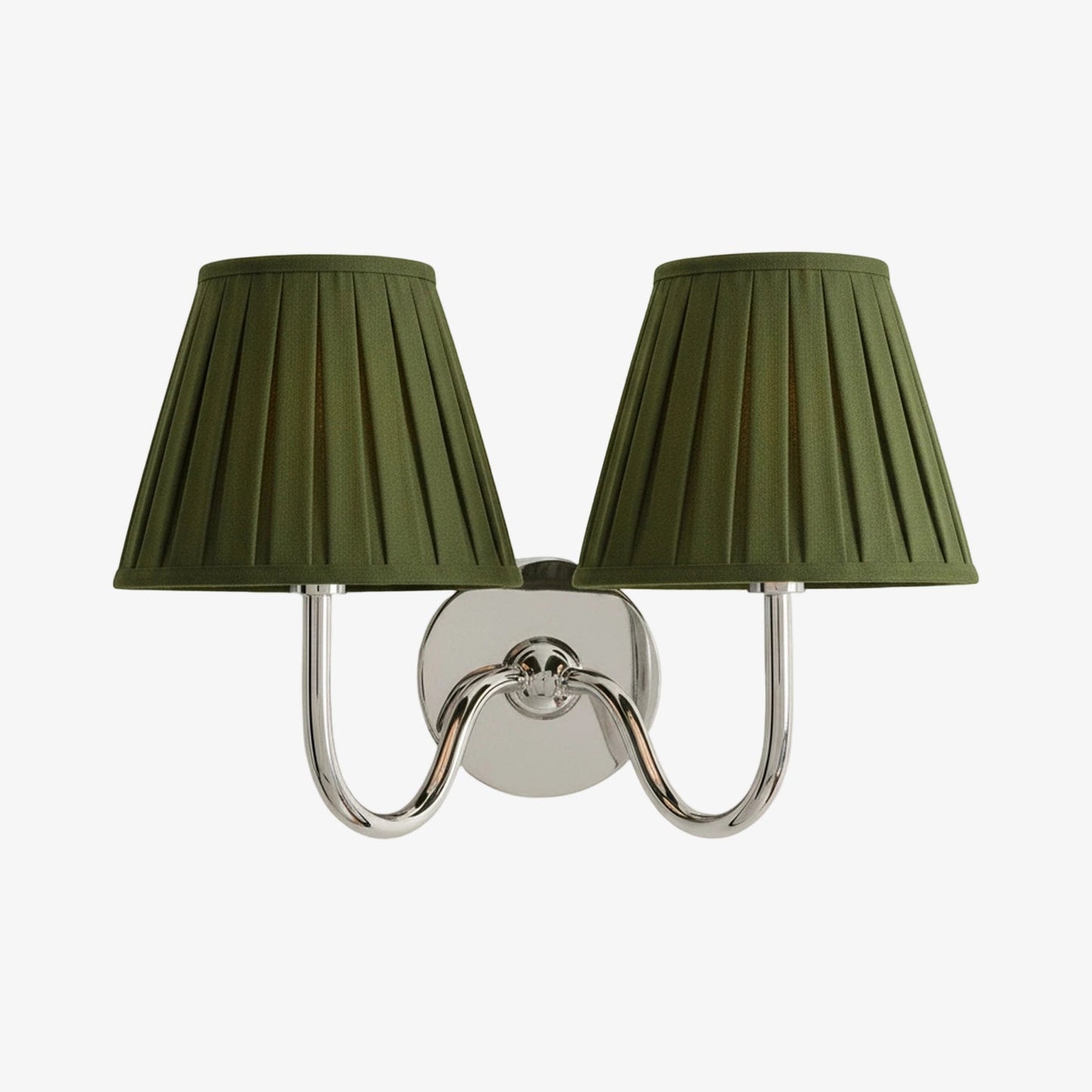 Wandlamp met Geplisseerde Stoffen Kap – Klassieke Verlichting voor Slaapkamer en Woonkamer
