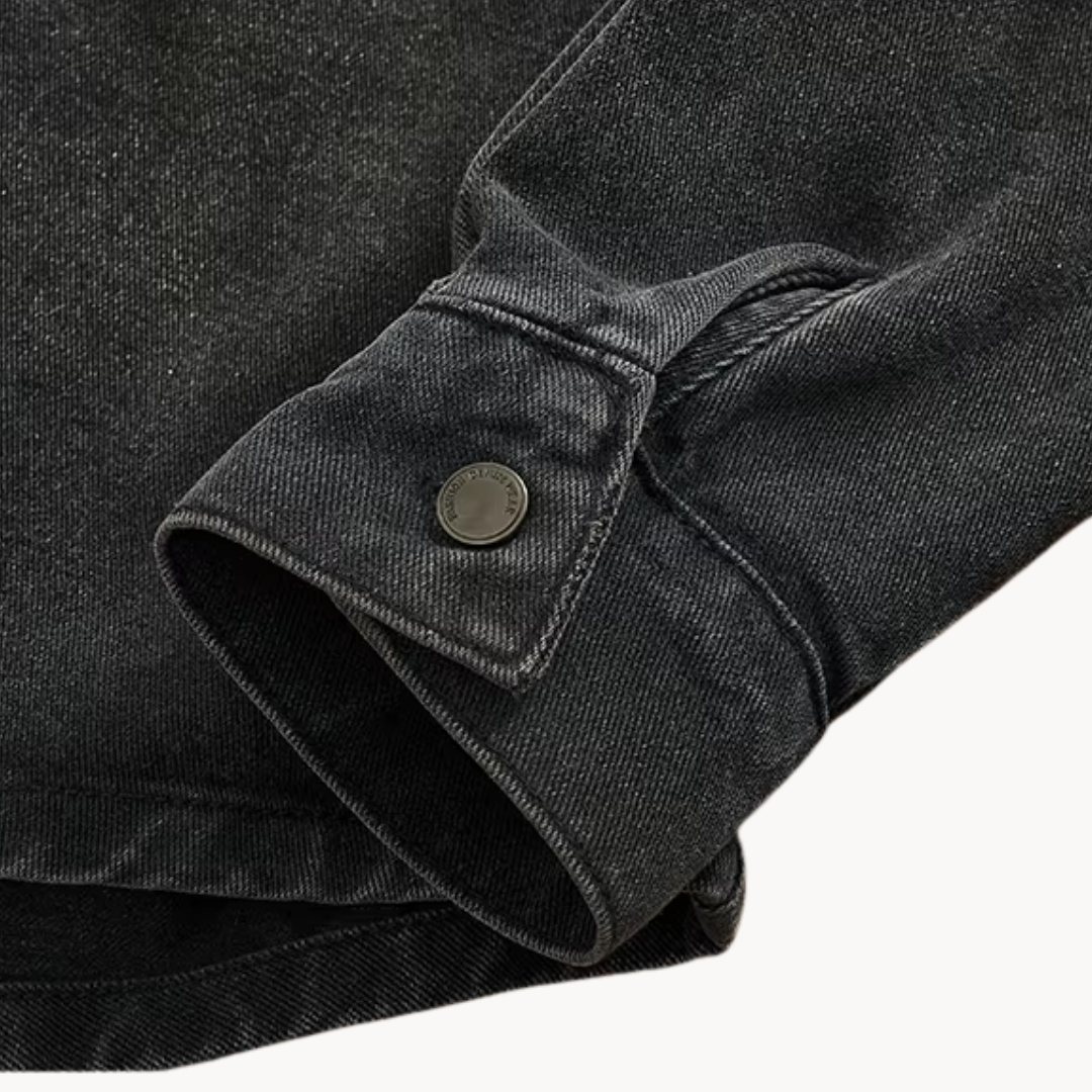 Western Denim Overhemd voor Mannen Blauw