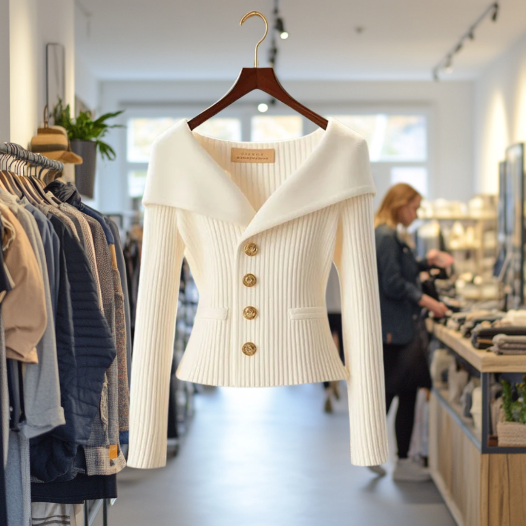 Dames Gebreid Vest Stijl
