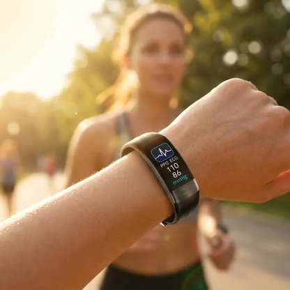 Smartwatch met Bloeddrukmeter, ECG, Hartslagmeter, Zuurstofsaturatie en Slaaptracking – Gezondheidsmonitor
