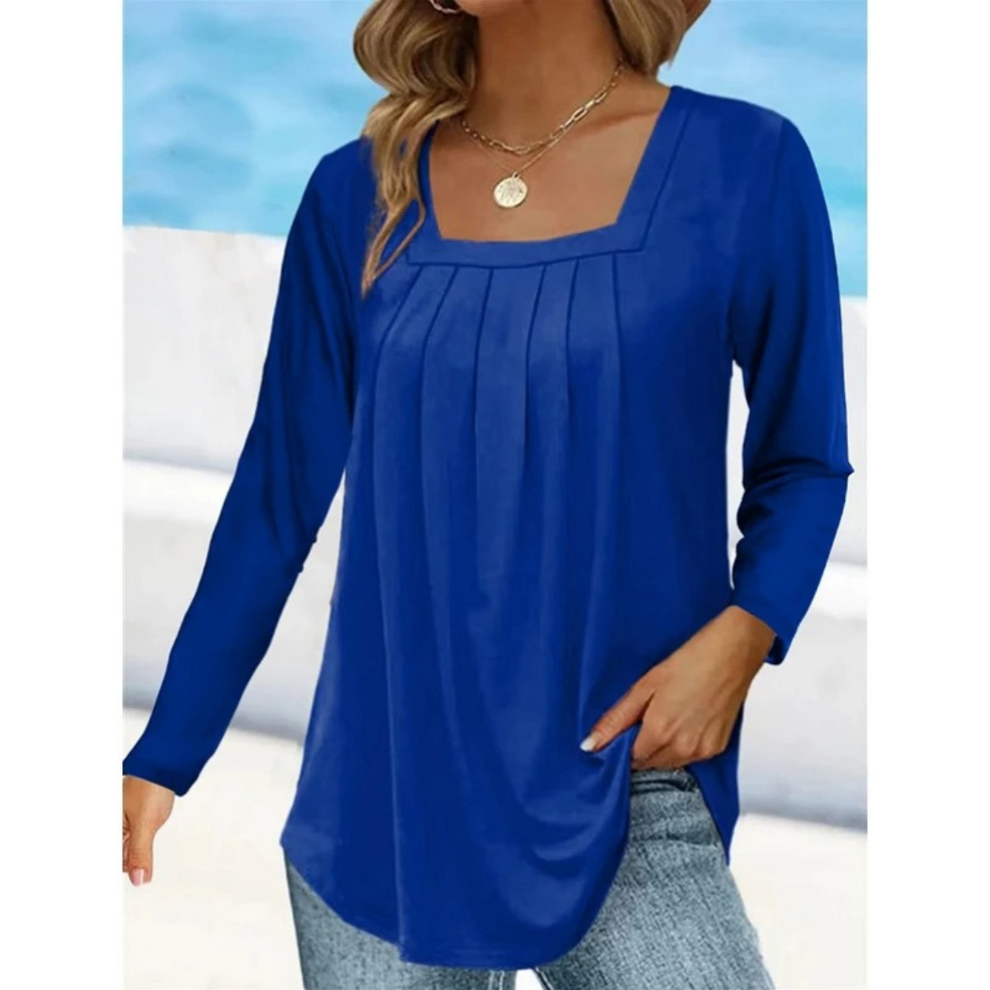 Lange Mouw Shirt voor Vrouw Elegant en Stijlvol