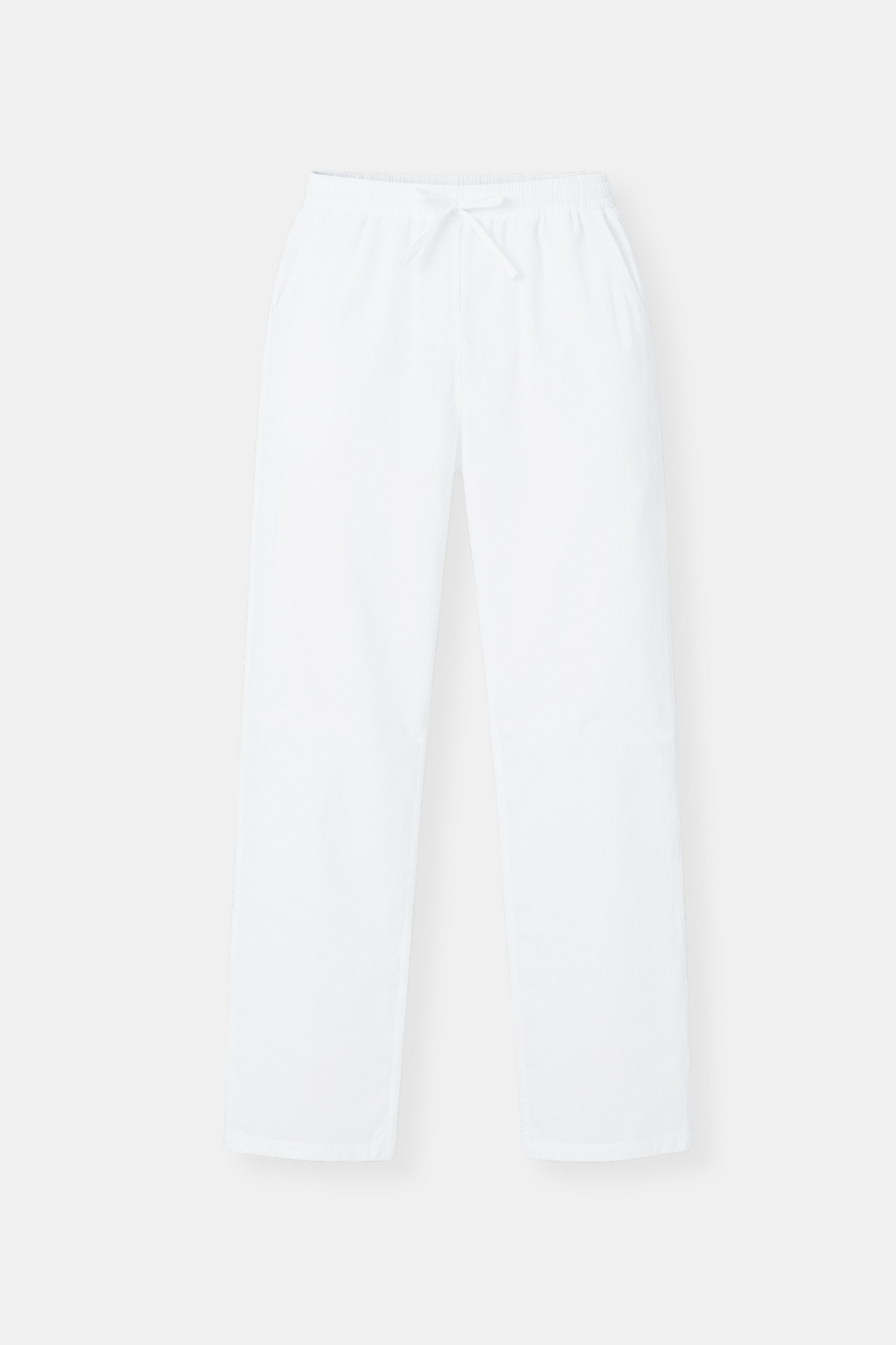 Heren Joggingbroek Wit Knoopsluiting Elastisch
