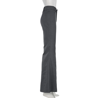 Elegante Broek Hoog Uitgesneden met Wijde Pijpen