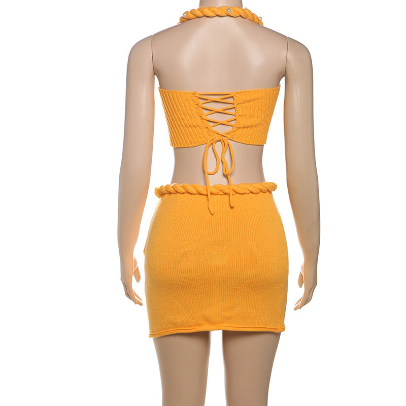 Dames Bikini Set Klein Top en Mini Gonna