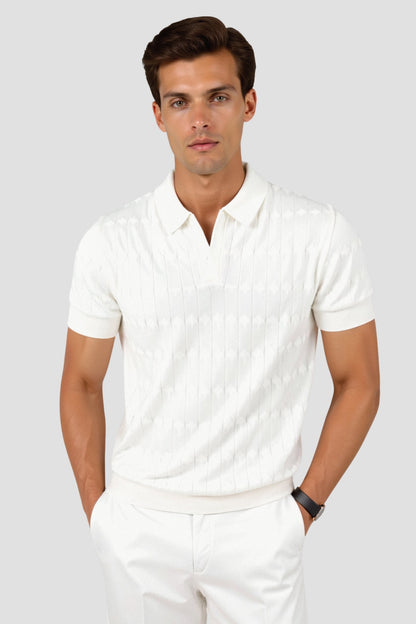 Witte Heren Poloshirt Klassiek en Stijlvol - StudioMarella