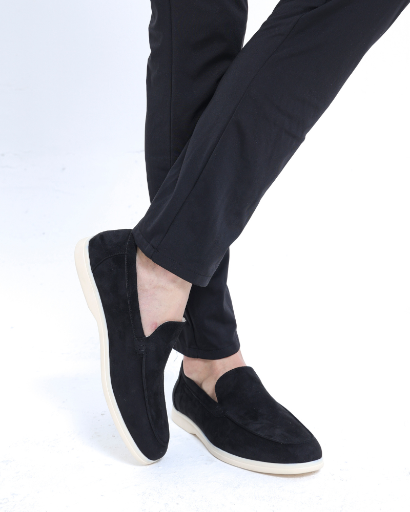 Herenschoenen Suède Loafers Elegante Zomerstijl