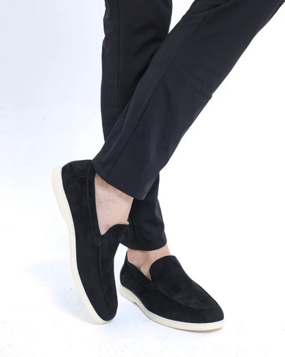 Heren Loafers Suède Instapschoenen Comfortabele Zool
