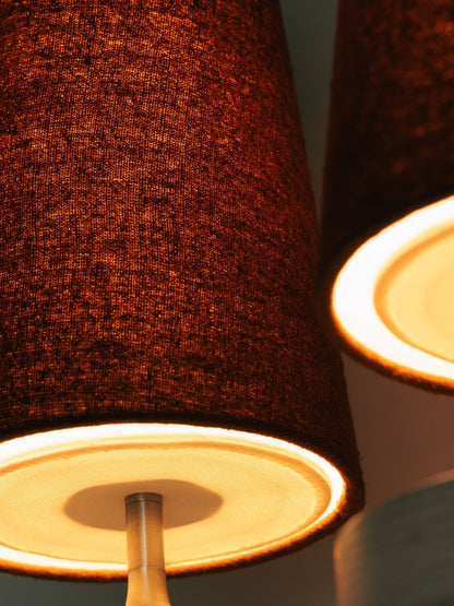 Retro Wandlamp met Stoffen Kap – Vintage Verlichting voor Slaapkamer