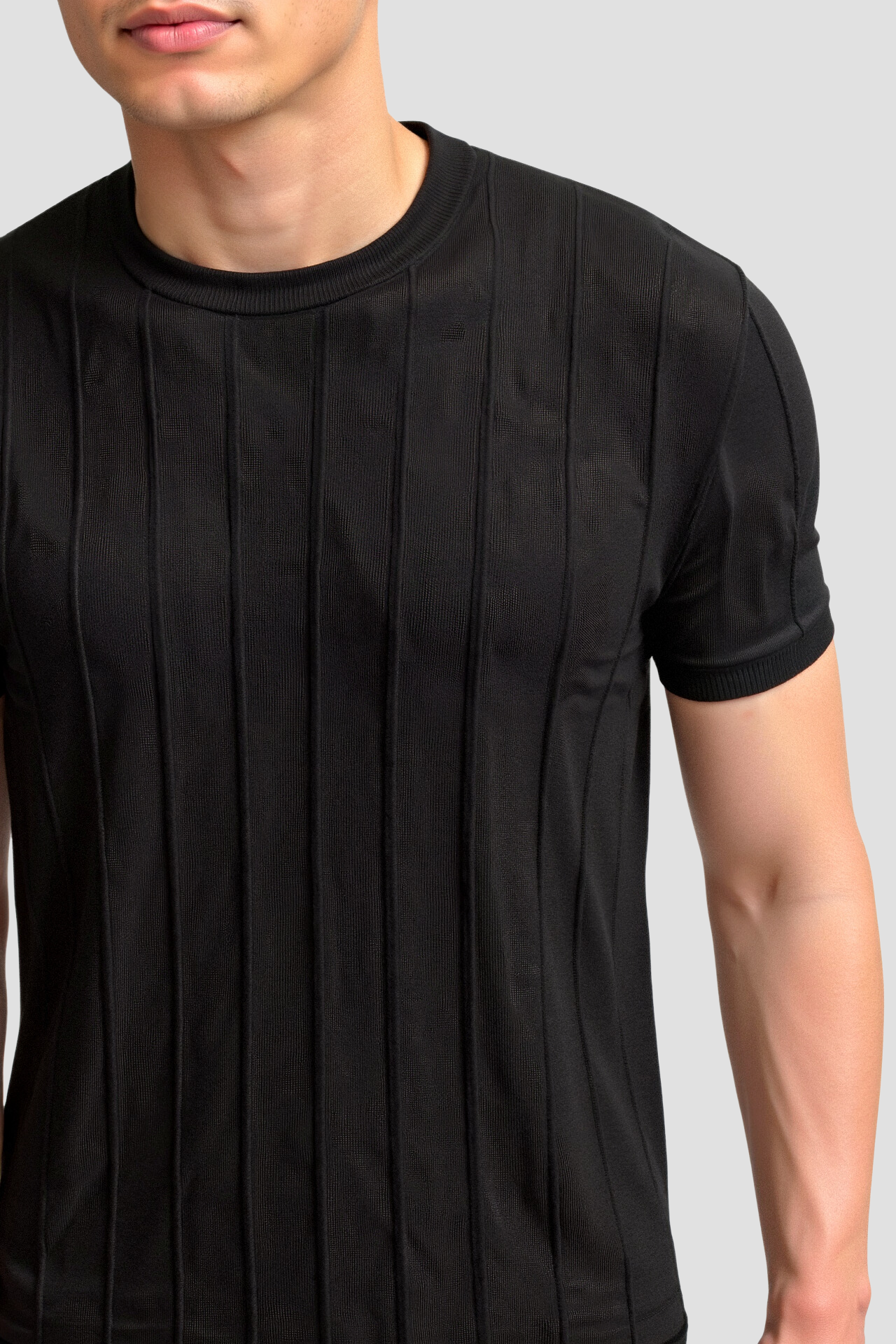 Heren T-Shirt Gestreept O-Hals Klassiek Casual