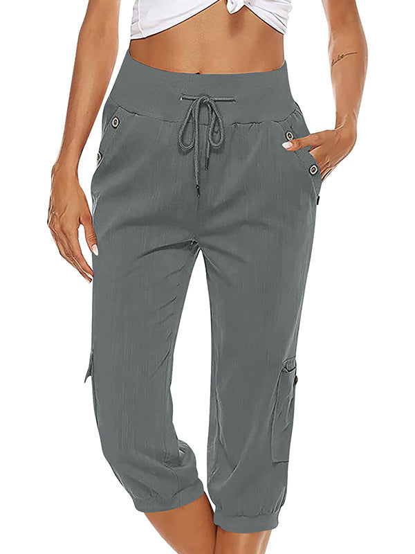 Dames Joggingbroek Elastisch met Zakken Sportief Comfortabel