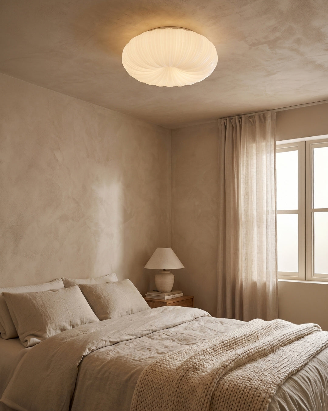 Plafondlamp Iris Scandinavisch Dimbaar Metaal & Acryl met Afstandsbediening voor Moderne Woonruimtes Slaapkamer Eetkamer Sfeerverlichting