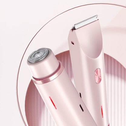 Precisie Trimmer voor Gezicht Oksels Bikinizone – Waterbestendig Oplaadbaar Dubbele Kop