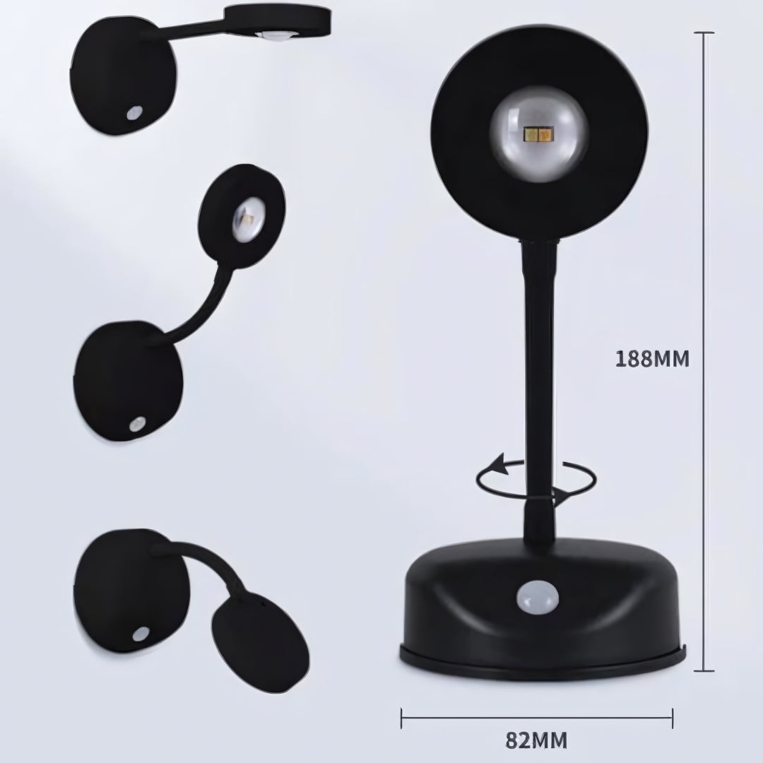Draadloze LED Spotverlichting met Bewegingssensor 360° Verstelbaar Warm/Neutraal/Koel Wit Oplaadbaar USB-C
