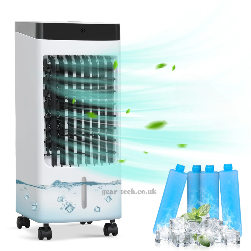 Draagbare Raambloze Aircooler met Afstandsbediening – 3-in-1 Luchtkoeler, Ventilator en Bevochtigingsfunctie voor Thuis en Kantoor