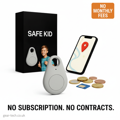 GPS Tracker Schooltas Waterdicht Real-Time Locatie SOS-Knop Klein Licht Oplaadbaar met Draagtasje