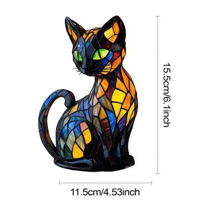 Handgemaakte Kattenlampe - Decoratieve Tafellamp met Warm Licht - Nachtlampje voor Dierenliefhebbers - Origineel Kado voor Verjaardagen en Feestdagen
