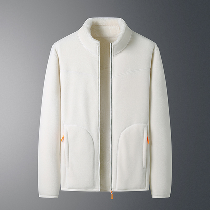 Fleece Vest Warm met Lange Mouwen en Ritszakken