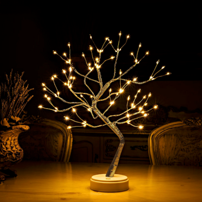 Bonsai Boom Tafellamp met LED-Verlichting Warm Sfeervolle Decoratieve Boomlamp USB of Batterij Sfeerlicht voor Kerstdecoratie Woonkamer