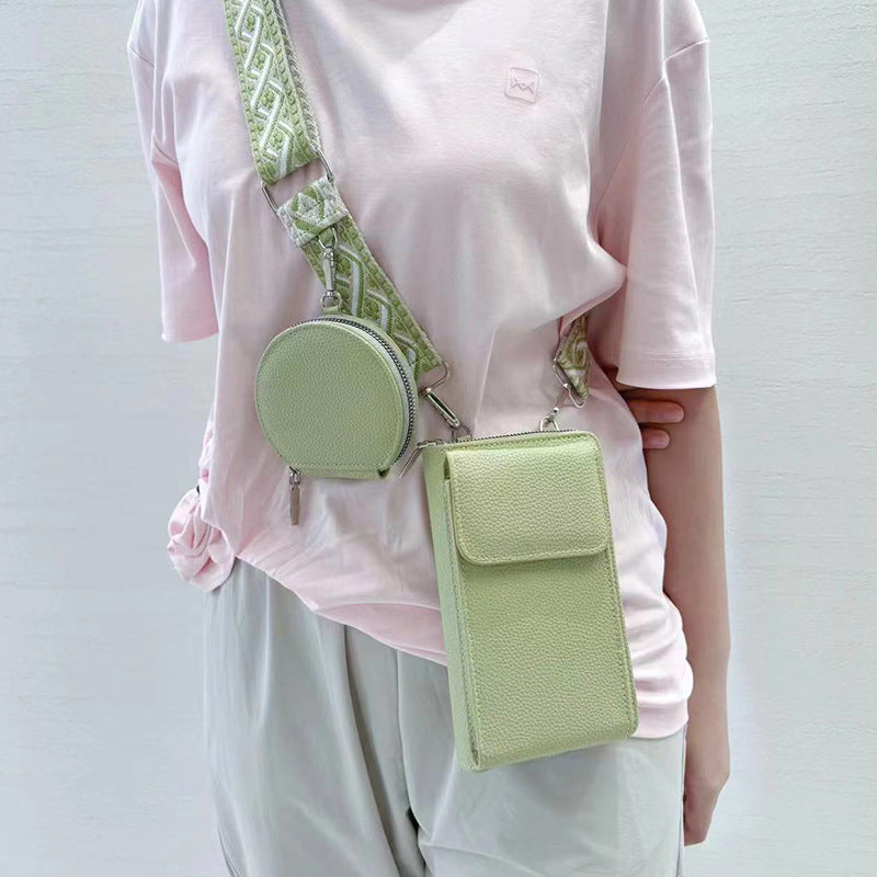 Dames Crossbody Tas met Telefoonvak en Stijlvolle Sluiting