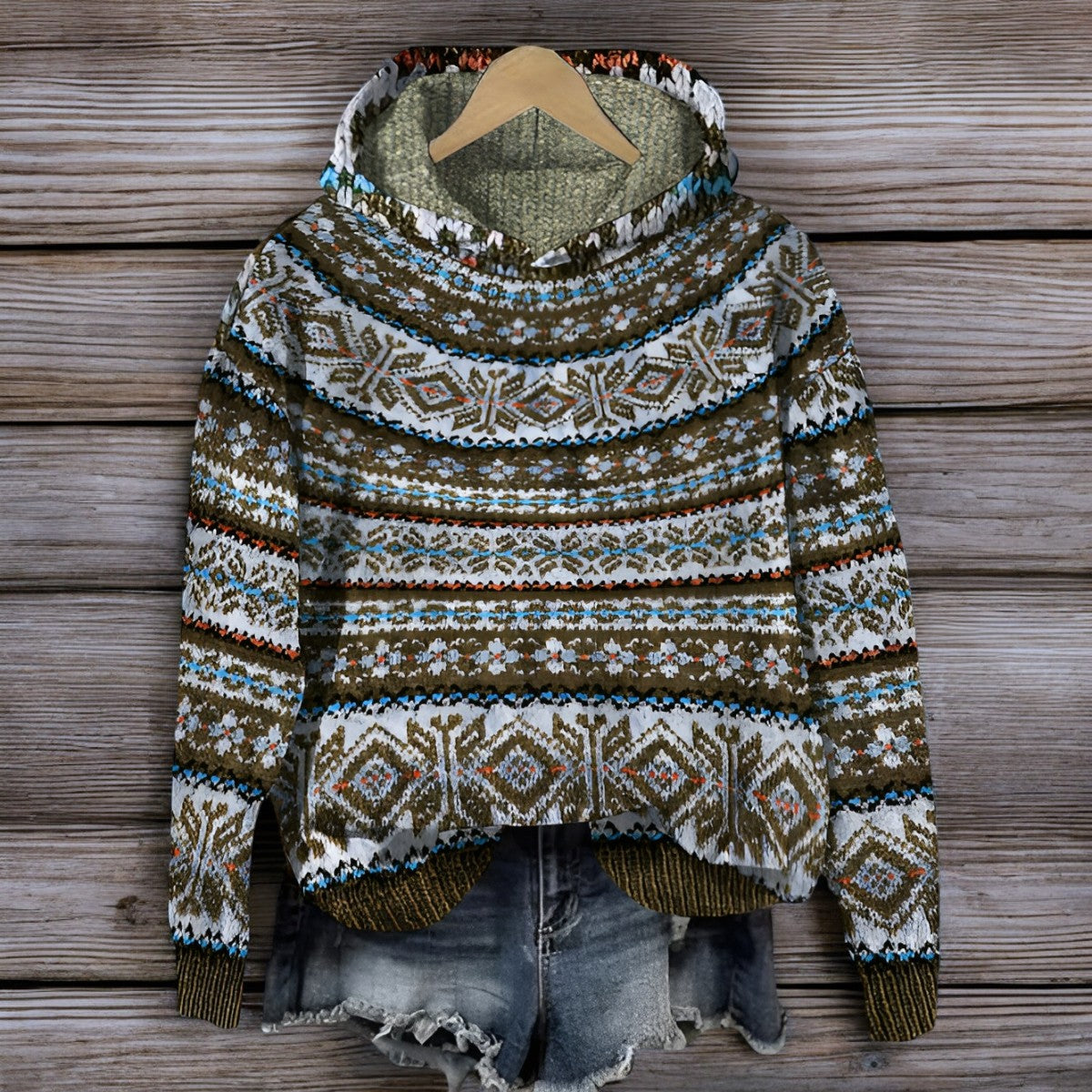 Kaya Felpa Cappuccio Zacht Casual - StudioMarella