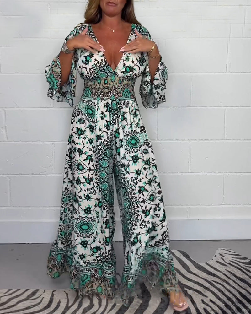 Vrouwelijke Jumpsuit Vintage Stijl