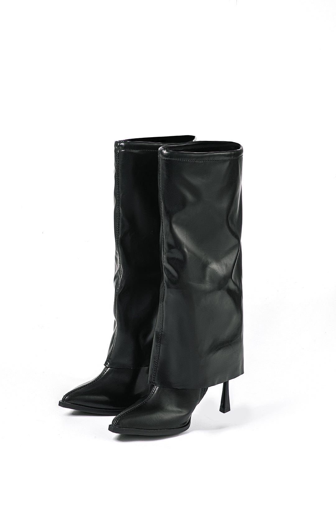 Zwarte Oversized Laarzen Stijlvolle Designer Look - StudioMarella