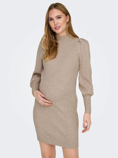 Zwangerschapsjurk Mini Damesjurk Hoge Hals Casual Stijl