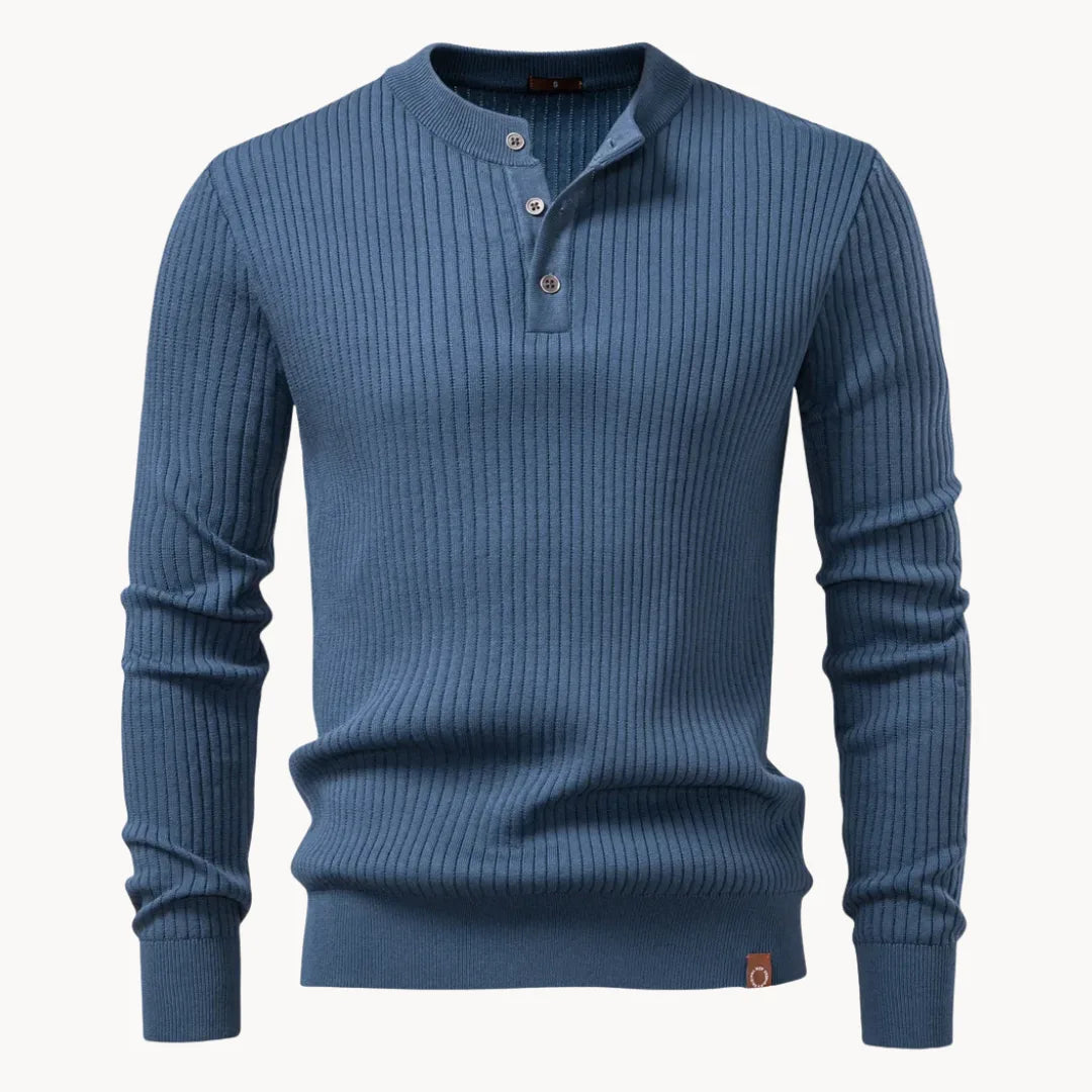 Heren Trui Ronde Hals Knoopsluiting Casual Dagelijkse Trui