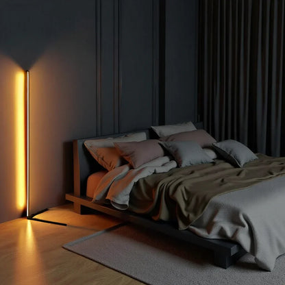 Vloerlamp LED Dimbaar Afstandsbediening 142cm Aluminium Minimalistisch Woonkamer Slaapkamer