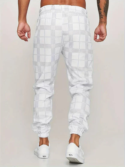 Joggingbroek Zacht Geruit Comfortabele Sportbroek